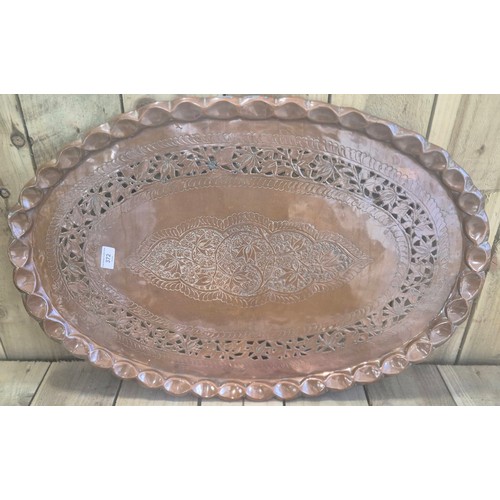 372 - Two Arts And Crafts Copper Trays; Barison & Co. Larger Tray & Newlyn Copper Arts And Crafts Tray.