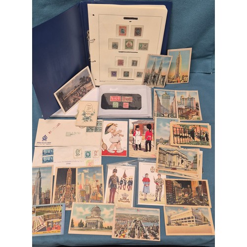 117 - Selection of Stamp Albums, Stamps & Postcards.