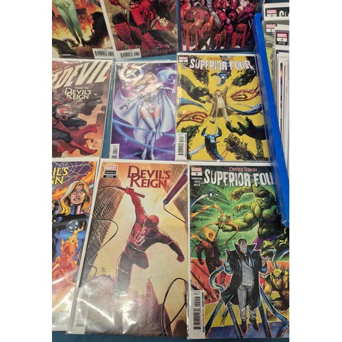536 - Collection of Marvel comics; Moon night, Spiderman, Devil Reign & Daredevil comics