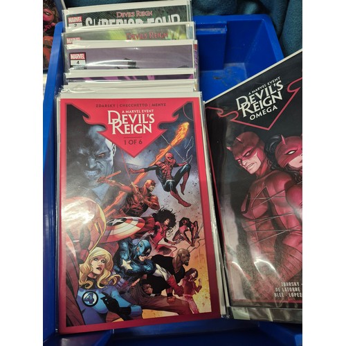 536 - Collection of Marvel comics; Moon night, Spiderman, Devil Reign & Daredevil comics