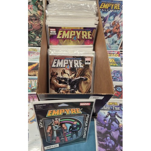 560 - Collection of Marvel Fantastic; Fout Empyre fall out comics, Variant edition, Road to Empyre, Thor &... 