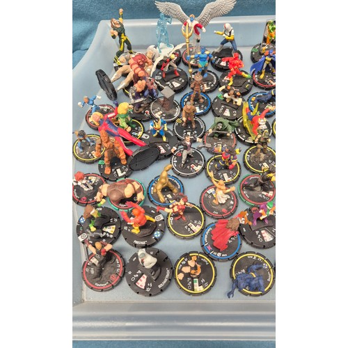 578 - Tray of Heroclix Marvel & DC along with various others.