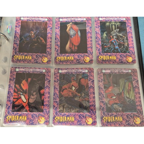 582 - Spiderman Trading Card binder with cards; Artbox Marvel Marvel Spiderman trading cards, Marvel Legen... 