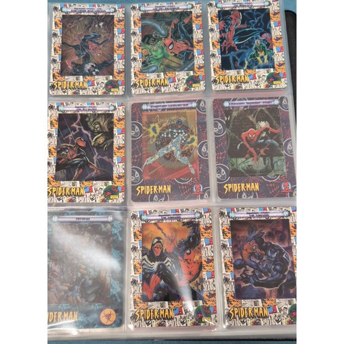 582 - Spiderman Trading Card binder with cards; Artbox Marvel Marvel Spiderman trading cards, Marvel Legen... 