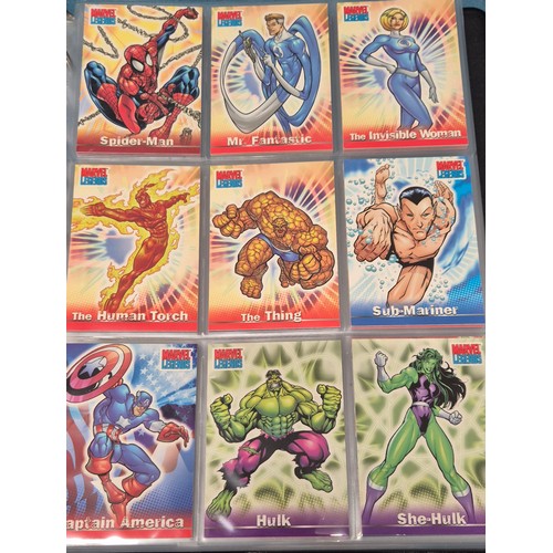 582 - Spiderman Trading Card binder with cards; Artbox Marvel Marvel Spiderman trading cards, Marvel Legen... 
