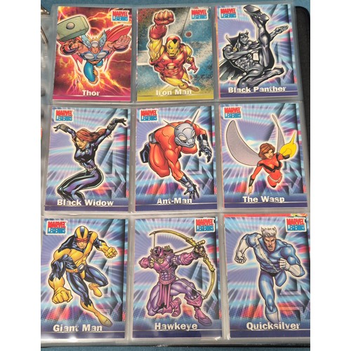 582 - Spiderman Trading Card binder with cards; Artbox Marvel Marvel Spiderman trading cards, Marvel Legen... 