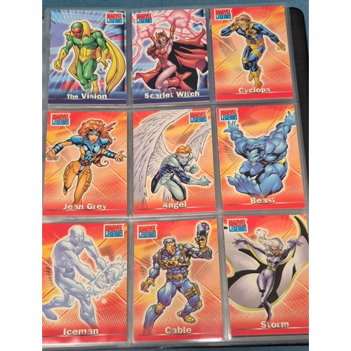 582 - Spiderman Trading Card binder with cards; Artbox Marvel Marvel Spiderman trading cards, Marvel Legen... 