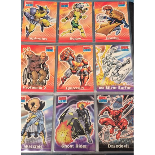 582 - Spiderman Trading Card binder with cards; Artbox Marvel Marvel Spiderman trading cards, Marvel Legen... 