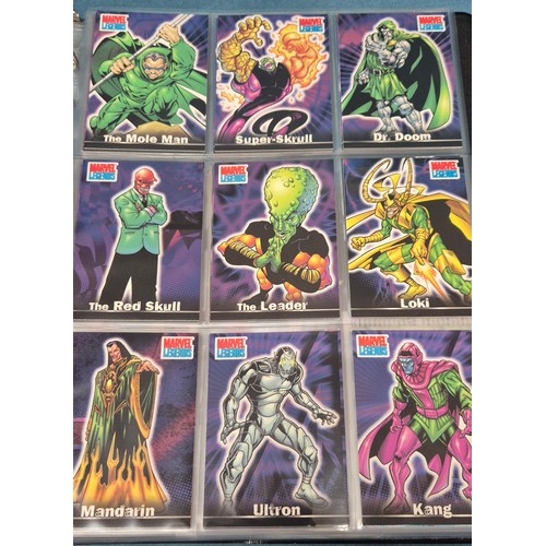 582 - Spiderman Trading Card binder with cards; Artbox Marvel Marvel Spiderman trading cards, Marvel Legen... 