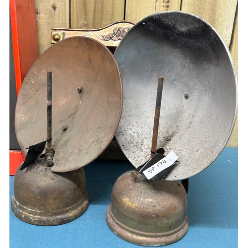 510 - Crate of vintage Titley heat lamps.