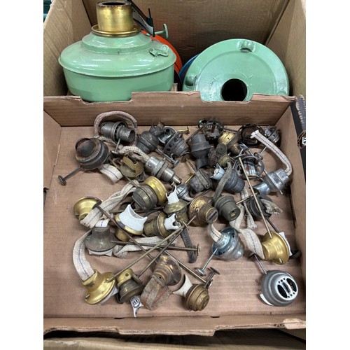 513 - Six Crates of funnel lamp shades & other items.