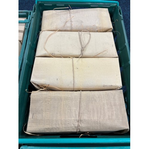 513 - Six Crates of funnel lamp shades & other items.