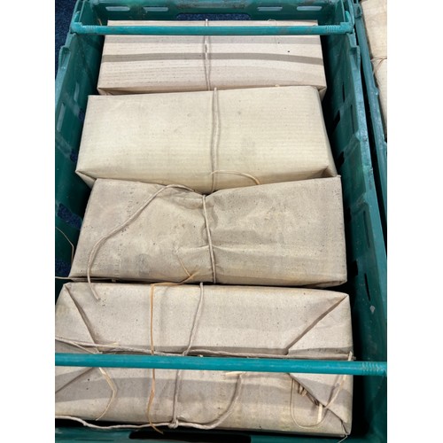 513 - Six Crates of funnel lamp shades & other items.