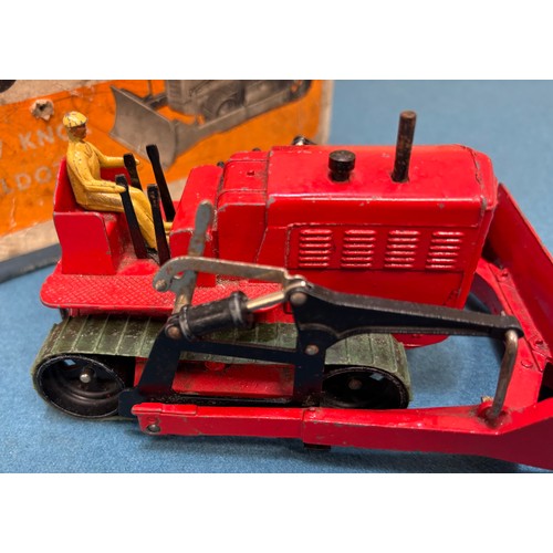 592 - Vintage Boxed Dinky Supertoys 561 Blaw Knox Bulldozer.
Vintage Boxed Dinky Toys 555 Fire Engine with... 