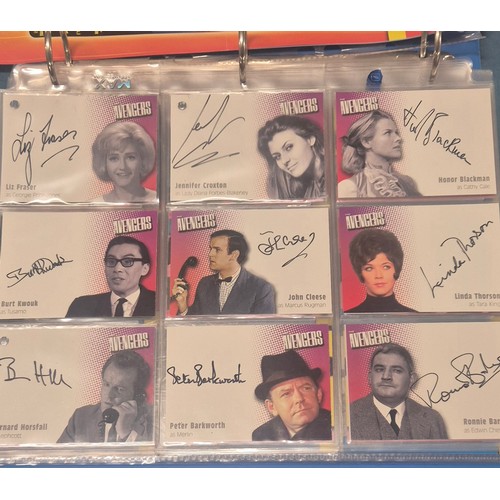 585 - Four various trading card binders; Planet of the Apes card collection with signed autograph cards, U... 