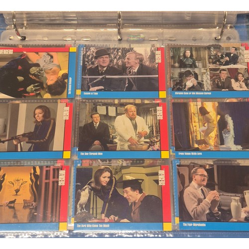 585 - Four various trading card binders; Planet of the Apes card collection with signed autograph cards, U... 