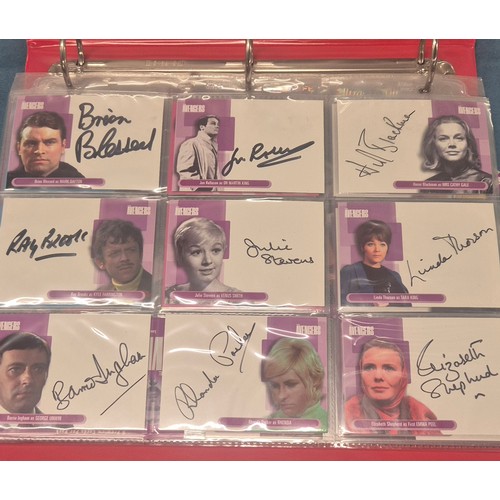 585 - Four various trading card binders; Planet of the Apes card collection with signed autograph cards, U... 
