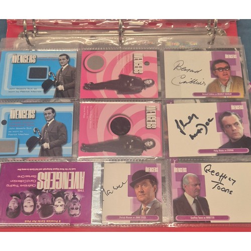 585 - Four various trading card binders; Planet of the Apes card collection with signed autograph cards, U... 