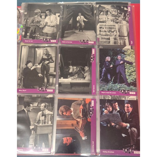 585 - Four various trading card binders; Planet of the Apes card collection with signed autograph cards, U... 