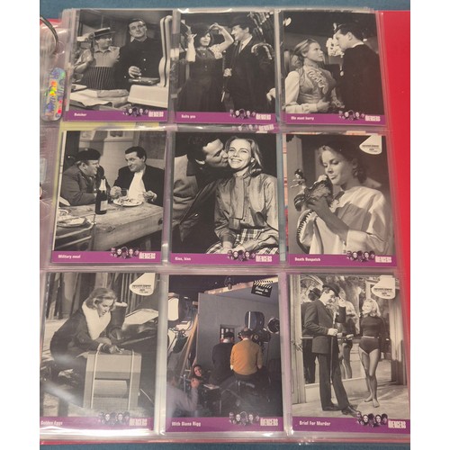 585 - Four various trading card binders; Planet of the Apes card collection with signed autograph cards, U... 