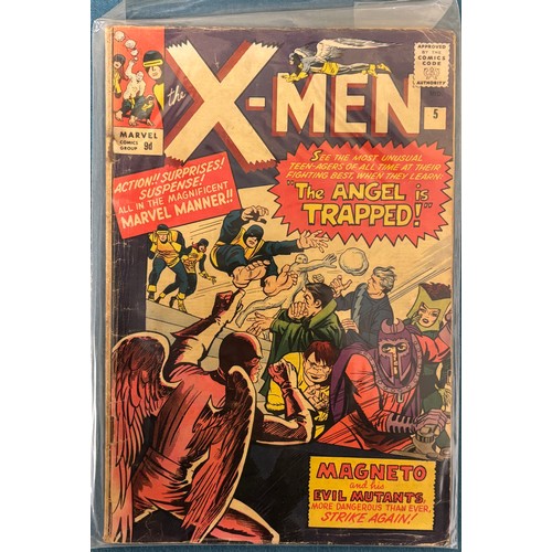 593 - Box Of Vintage Marvel X-Men Comics; 1963 The X-Men #1 comic to #48, 1968 #50 X-Men Comic Signed by c... 