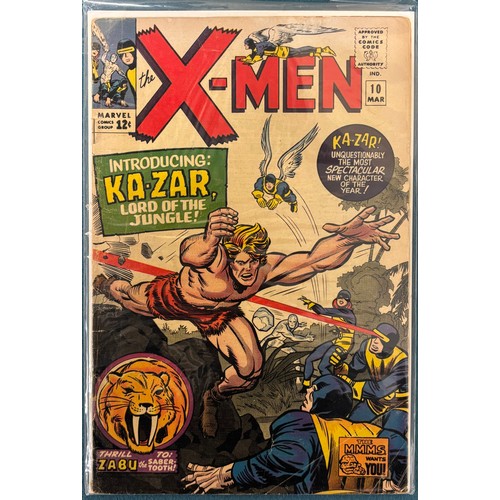 593 - Box Of Vintage Marvel X-Men Comics; 1963 The X-Men #1 comic to #48, 1968 #50 X-Men Comic Signed by c... 