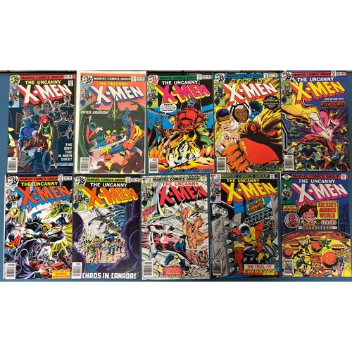 593 - Box Of Vintage Marvel X-Men Comics; 1963 The X-Men #1 comic to #48, 1968 #50 X-Men Comic Signed by c... 