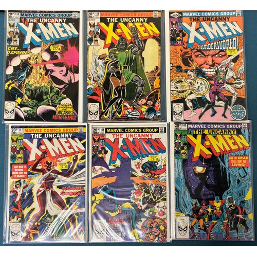 593 - Box Of Vintage Marvel X-Men Comics; 1963 The X-Men #1 comic to #48, 1968 #50 X-Men Comic Signed by c... 