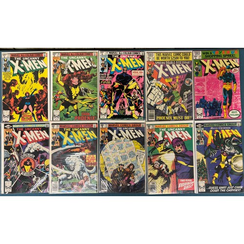 593 - Box Of Vintage Marvel X-Men Comics; 1963 The X-Men #1 comic to #48, 1968 #50 X-Men Comic Signed by c... 