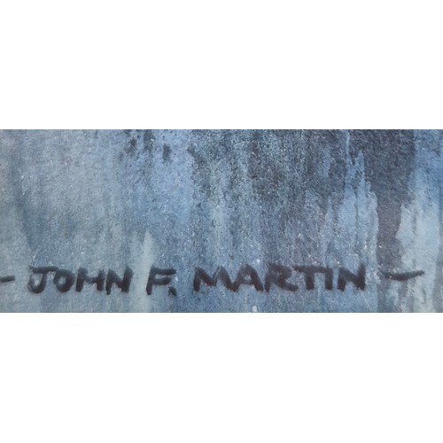 196 - John F. Martin 
Original watercolour titled 