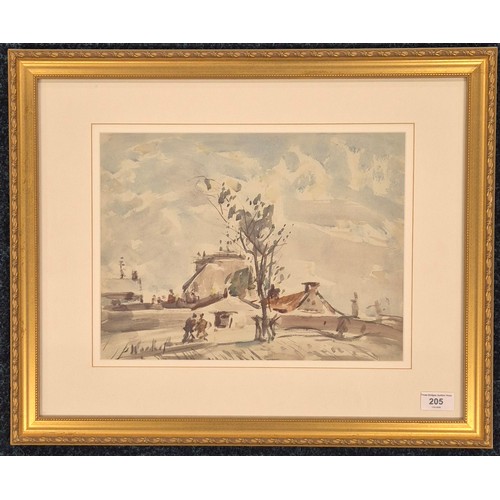 205 - Peter Wishart ARSA (1846-1932)
Original watercolour titled 