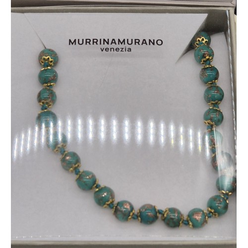 22 - Various mixed jewellery; Silver bracelet. Murrinamurano ring and necklace and Calvin Klein ladies wa... 