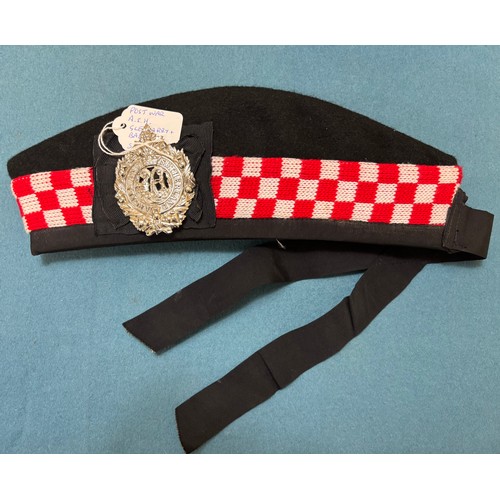 227 - A Collection of military items; Queens Royal Lancers Cross belt & pouch. WW2 Royal Navy rum tot offi... 