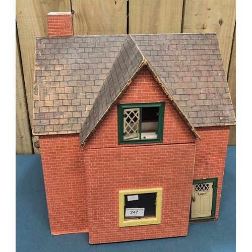 247 - Vintage dolls house and furniture.
