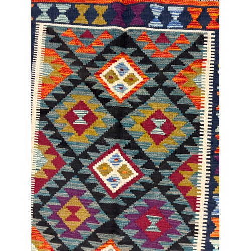 310 - Hand Knotted Maimana Kilim Rug. 145x100cm.