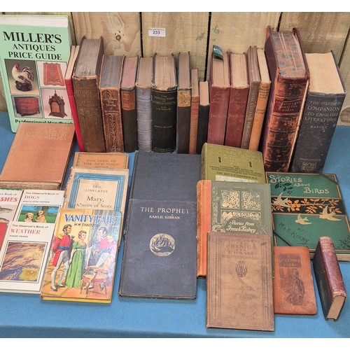 233 - Miscellaneous books. A crate.