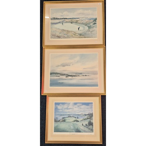 312 - Three various Limited edition Golf prints.