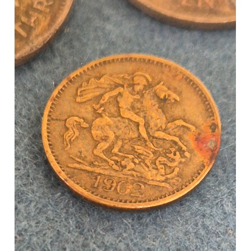 27 - A Collection of mixed U.K. Coins: miniature 1902 George VII Coin showing George and dragon to back. ... 