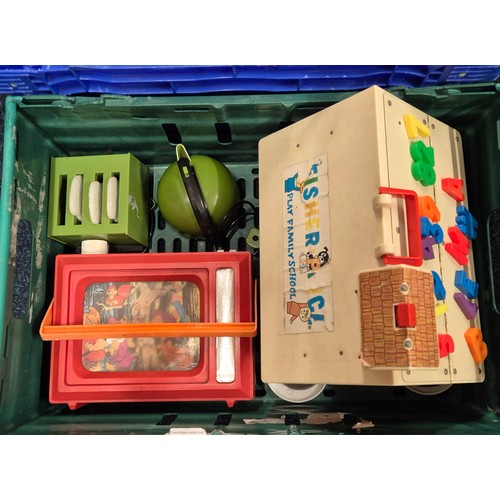398 - Four crates of Vintage toys and Sindy Doll Furniture and accessories. Mostly Sindy doll items. Inclu... 