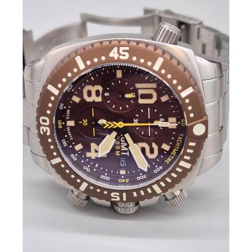 23 - RGMT 2000M Chronograph Quartz Watch. Comes with box and manual.