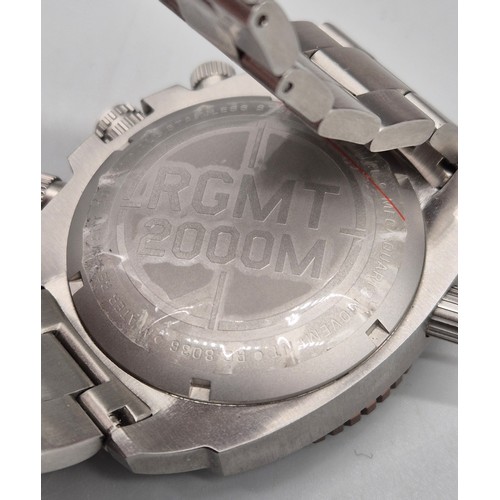 23 - RGMT 2000M Chronograph Quartz Watch. Comes with box and manual.