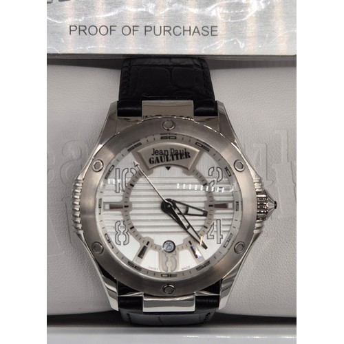 25 - Boxed Gents Jean Paul Gaultier Gents Wristwatch.