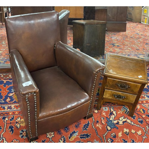 426 - Antique Childs arm chair and Small two drawer chest- possibly from a dressing table.