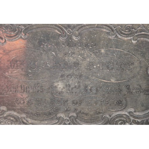 78 - Victorian Birmingham Silver Snuff box. Engraved to lid. Produced by Douglas Pell Silverware. 80.31gr... 