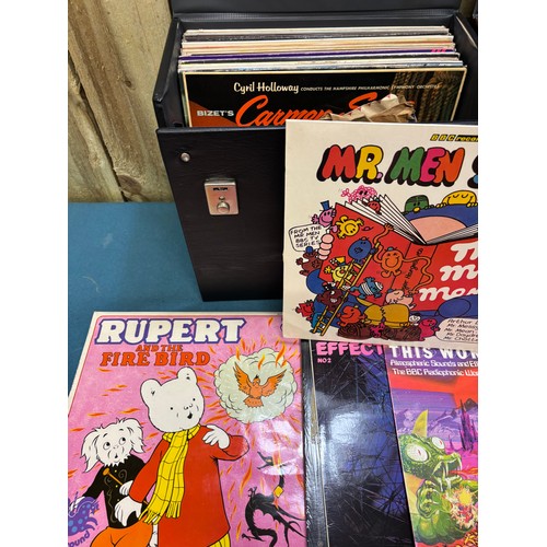 400 - Two record boxes containing a selection of mixed genre LP Records.