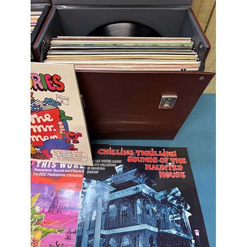 400 - Two record boxes containing a selection of mixed genre LP Records.