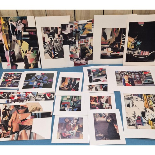 452 - Allan Arthur Wilson
Two folio's containing a collection of mixed media artworks and abstract head ar... 