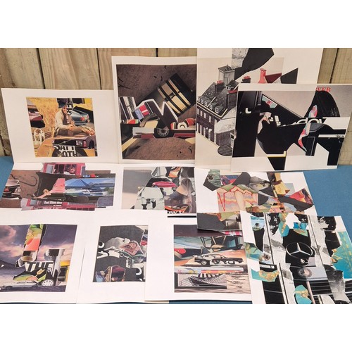 452 - Allan Arthur Wilson
Two folio's containing a collection of mixed media artworks and abstract head ar... 