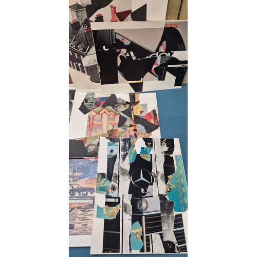 452 - Allan Arthur Wilson
Two folio's containing a collection of mixed media artworks and abstract head ar... 