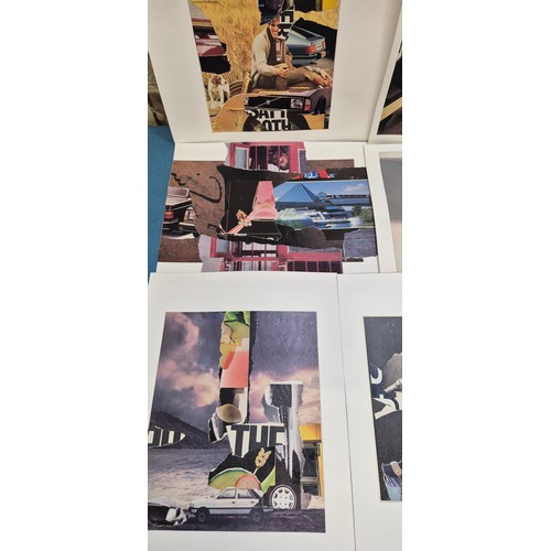 452 - Allan Arthur Wilson
Two folio's containing a collection of mixed media artworks and abstract head ar... 